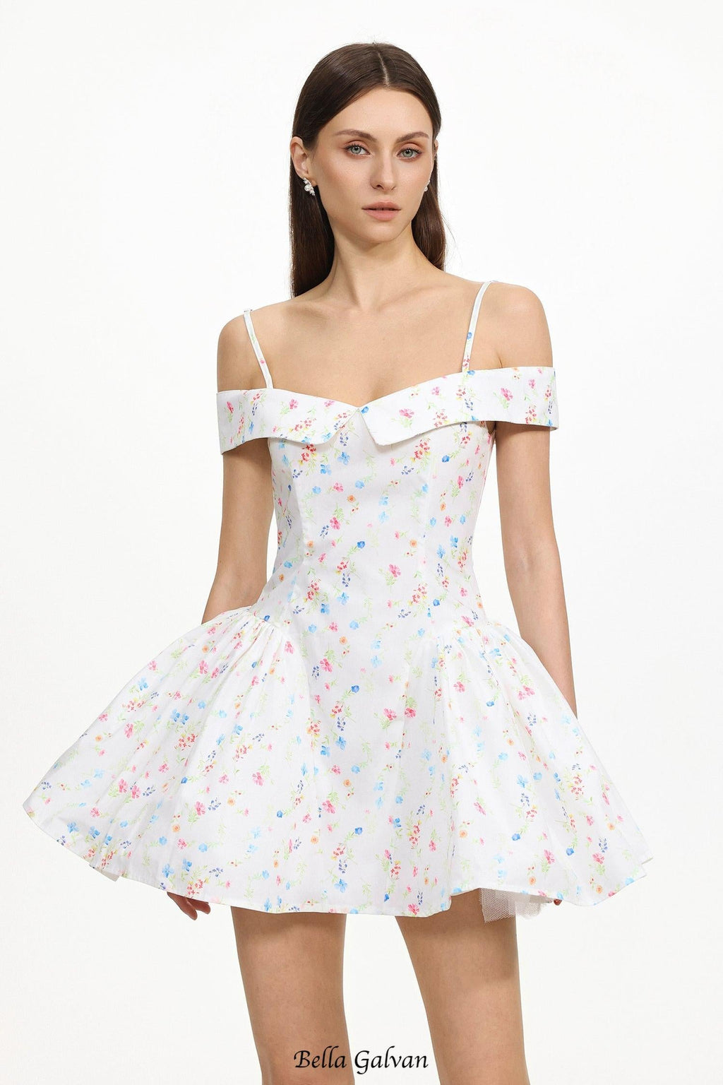 Florelle Sleeveless Floral Print Woven Mini Dress
