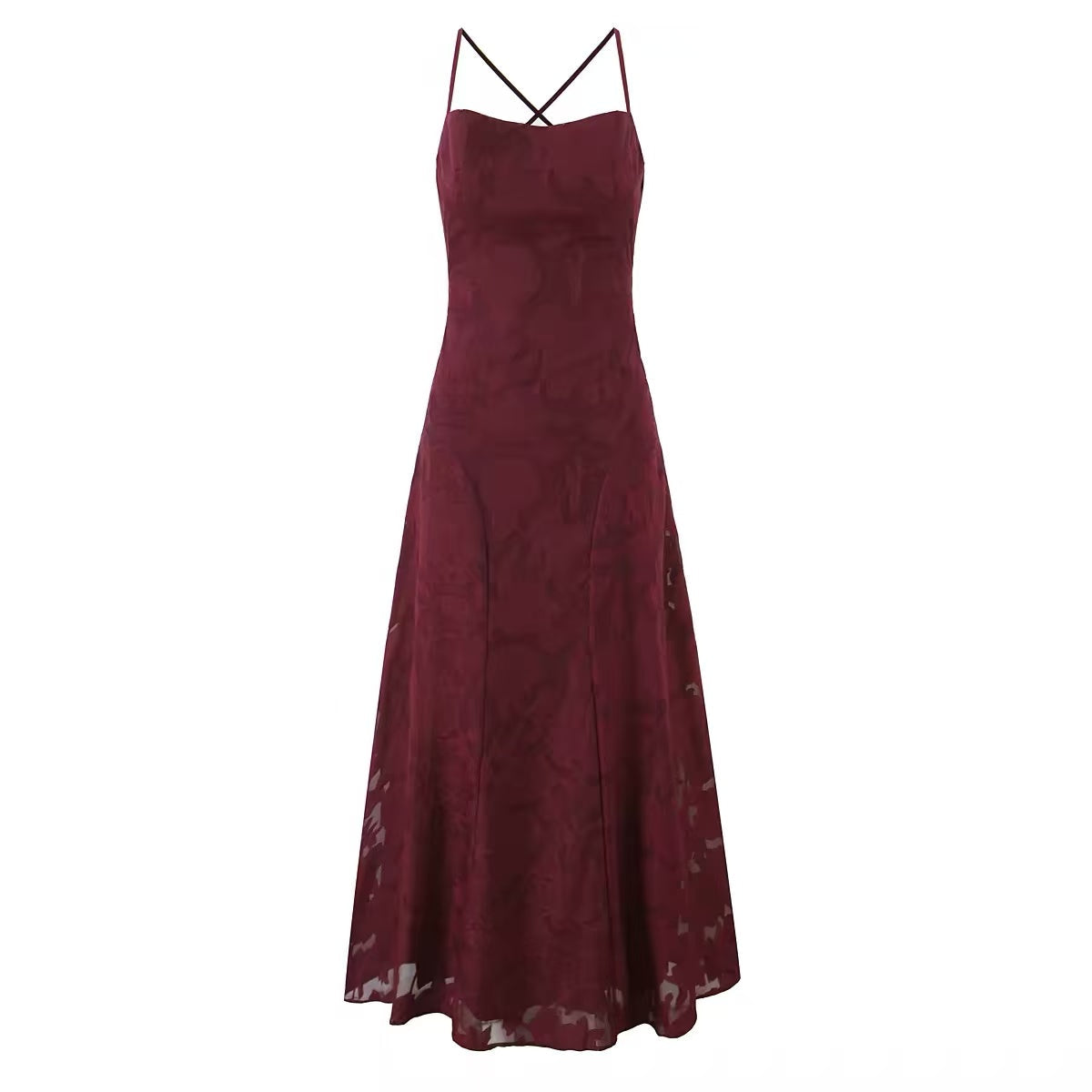 Francis Maxi Dress - Cherry Lacquer