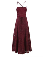 Francis Maxi Dress - Cherry Lacquer