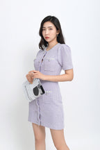 Flowering Girl Women Sequin-Embellished Knitted Mini Dress