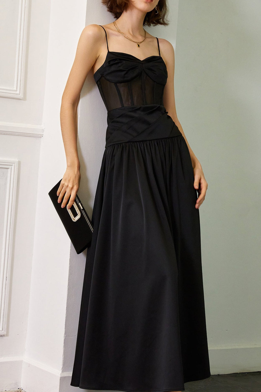 Flowering Girl Women Fishbone Tube Maxi Dress