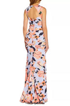 Flowering Girl Women Women's Square-Neck Floral-Print Gown