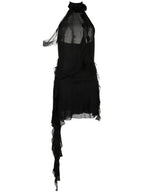Flowering Girl Women Lennoa Ruffled Halter Mini Dress - Black