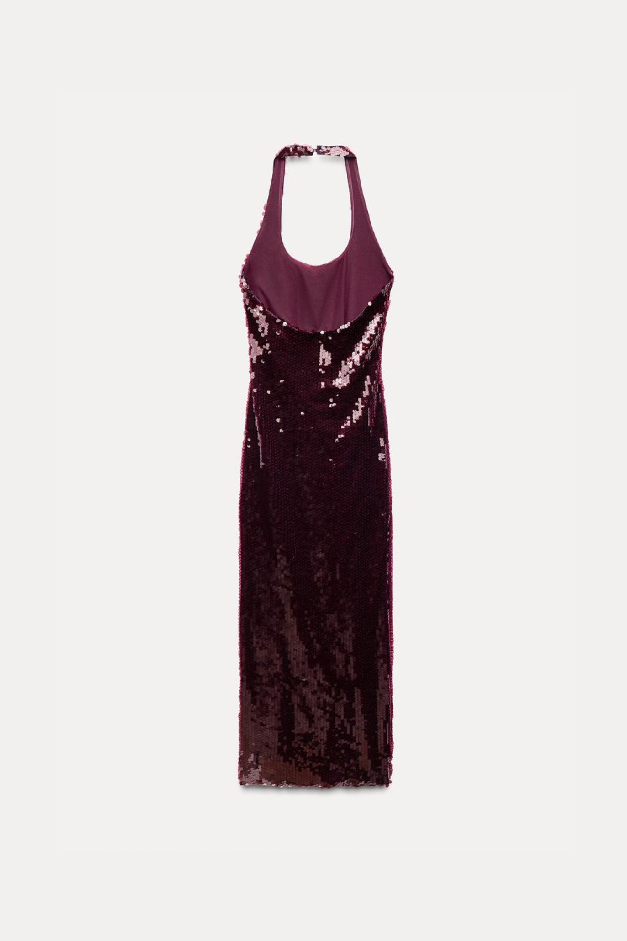 Flowering Girl Women Sequin Halter Dress