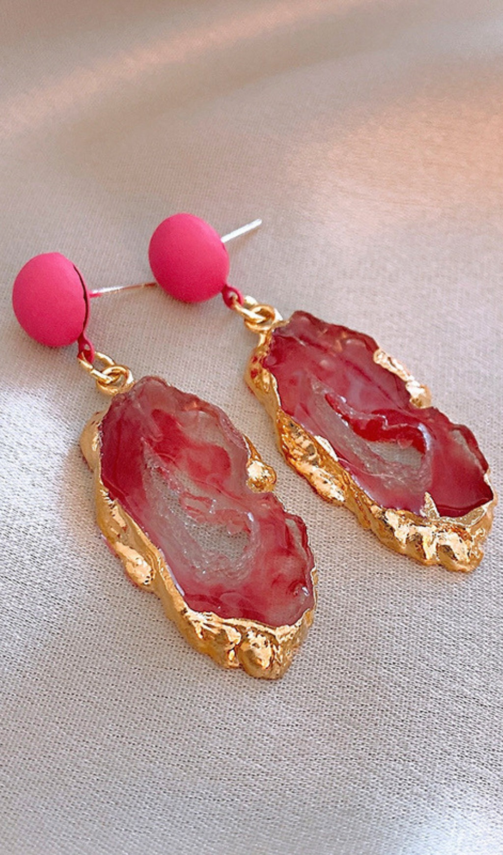 Flowering Girl Women Dorothy Pink Earrings