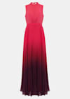 Flowering Girl Women ombre pleated draped maxi dress