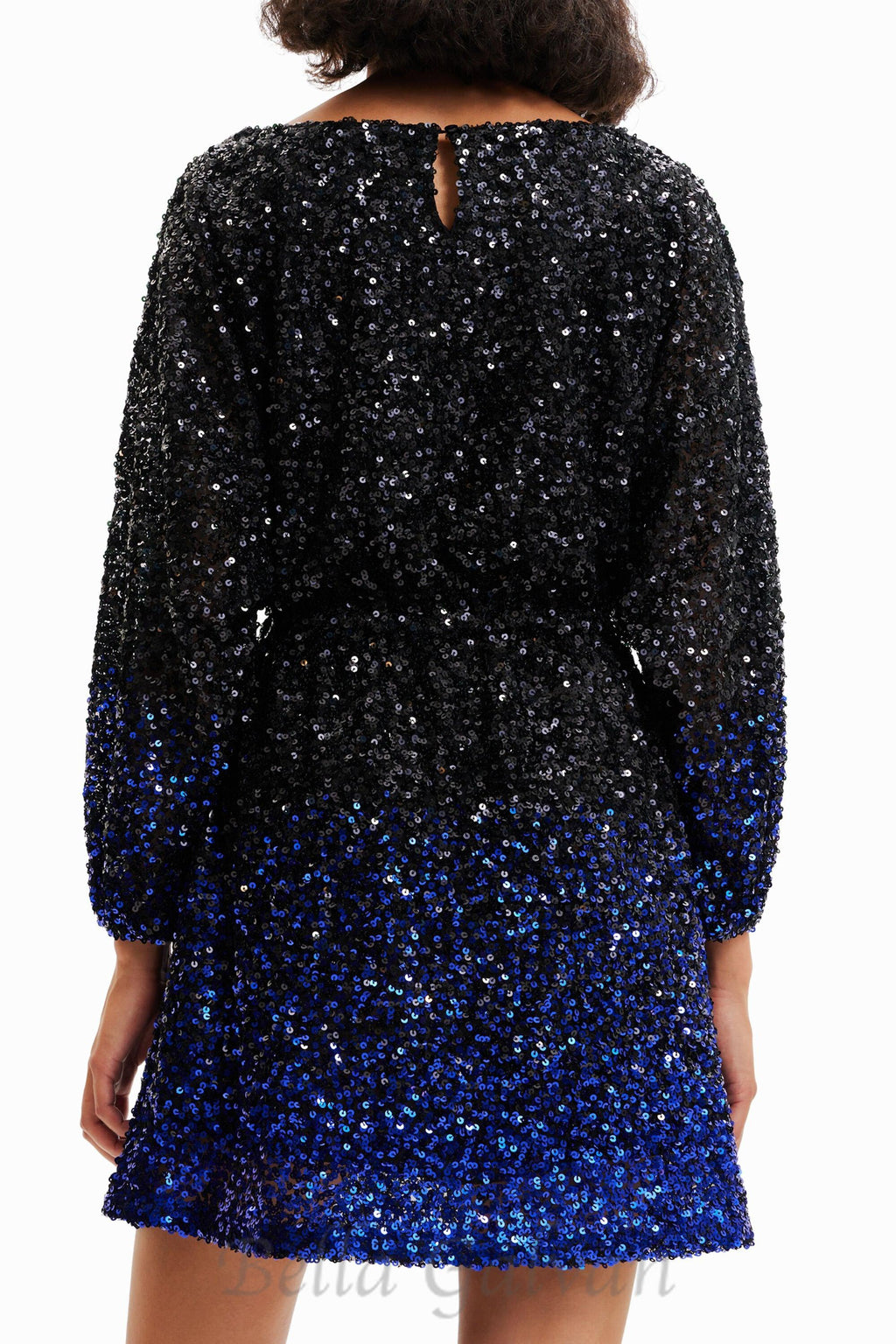 Flowering Girl Women gradient sequin mini dress