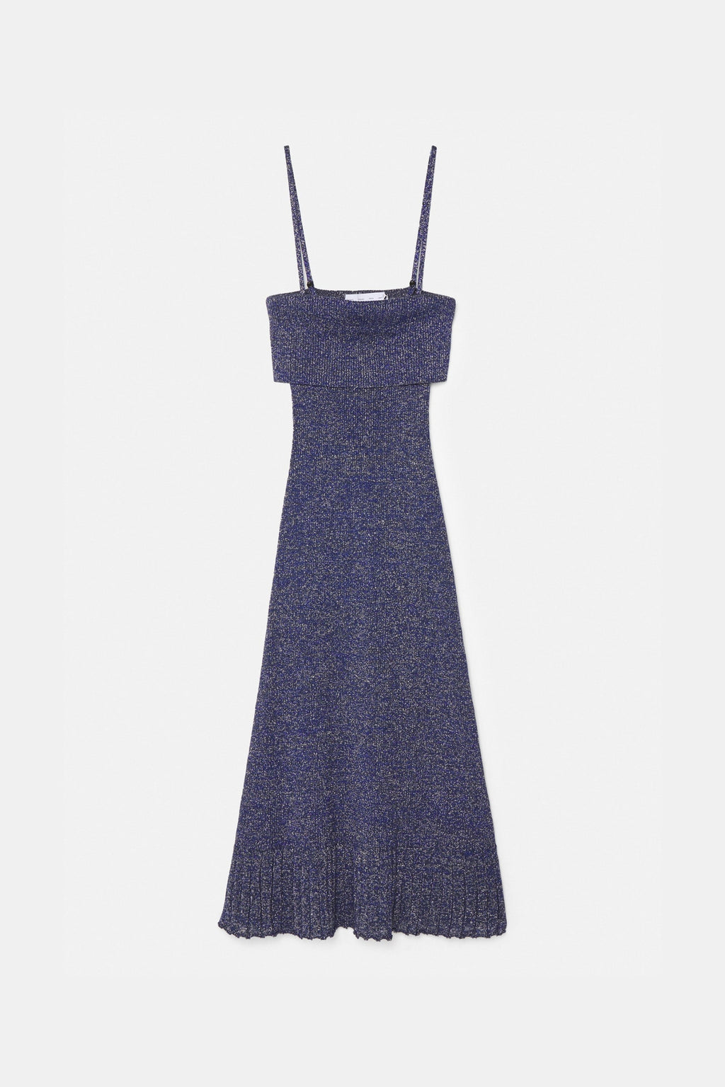 Flowering Girl Women Strappy Knit Maxi Dress In Blue