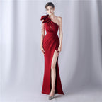 Crafted Flower With Beading Formal Dress