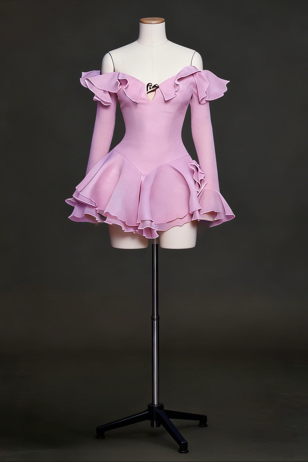 Flowering Girl Women Ruffled Halter Mini Dress In Pink