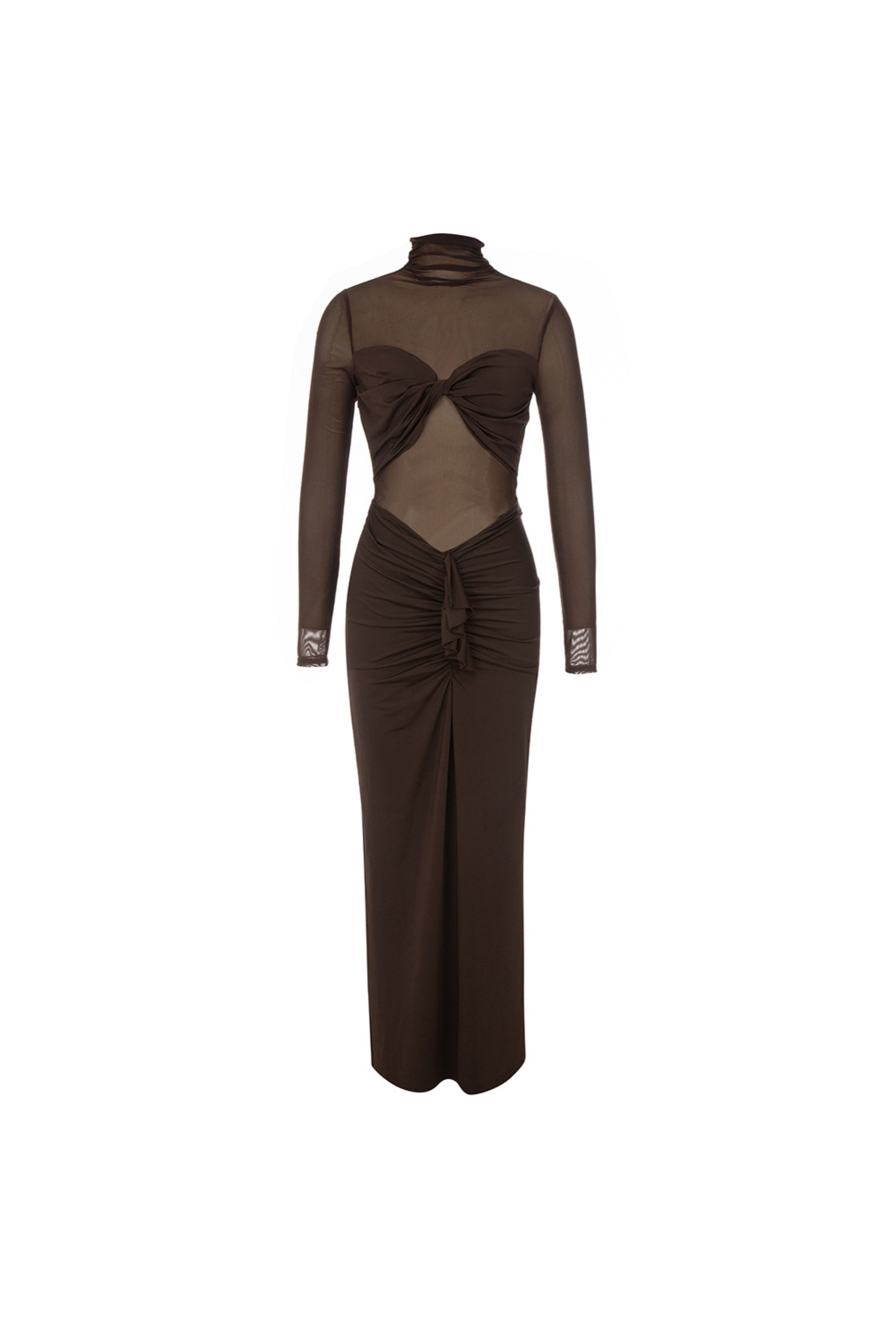 Flowering Girl Women long sleeve split maxi dress