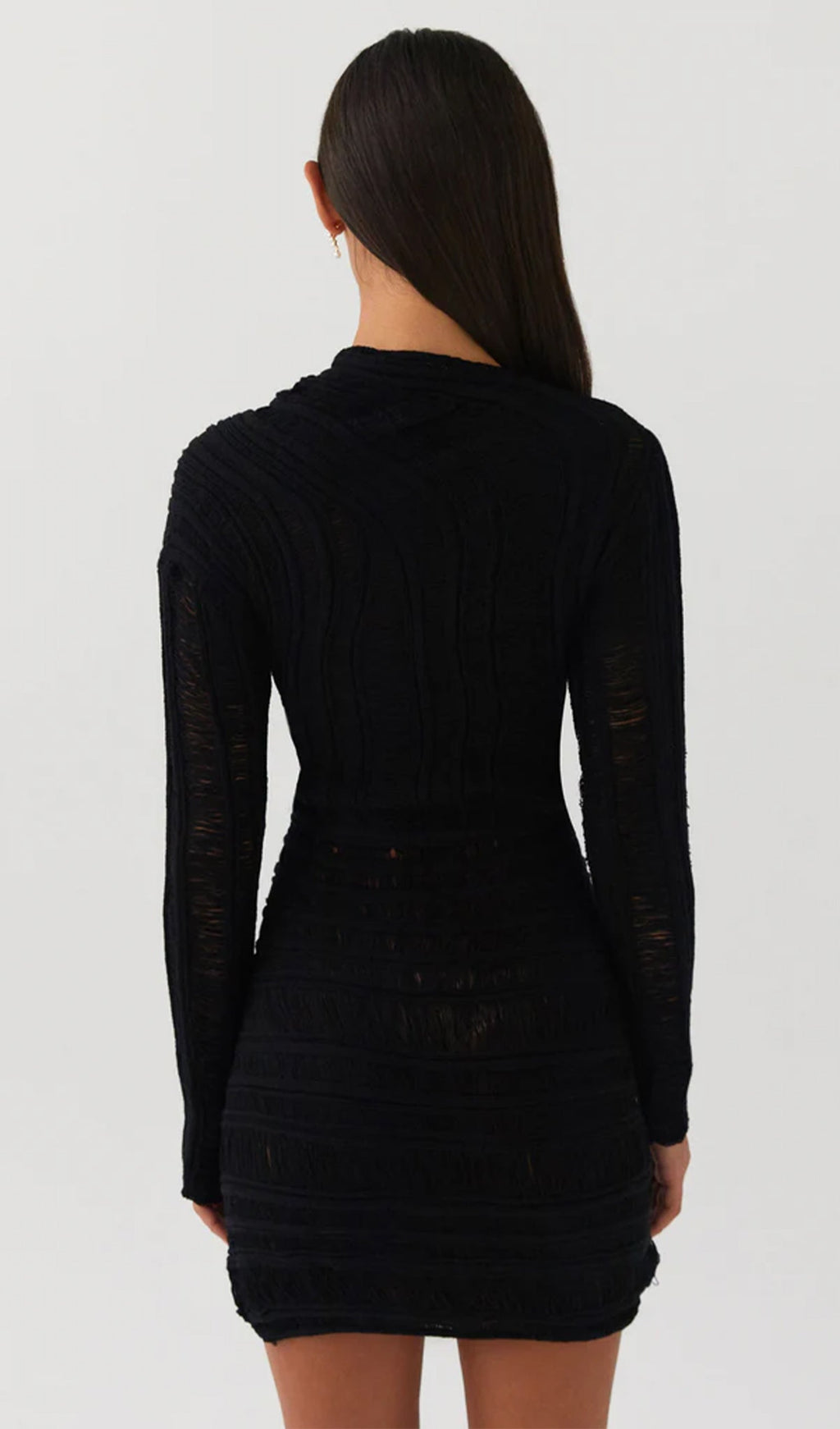 Flowering Girl Women Hollow Out Mini Dress