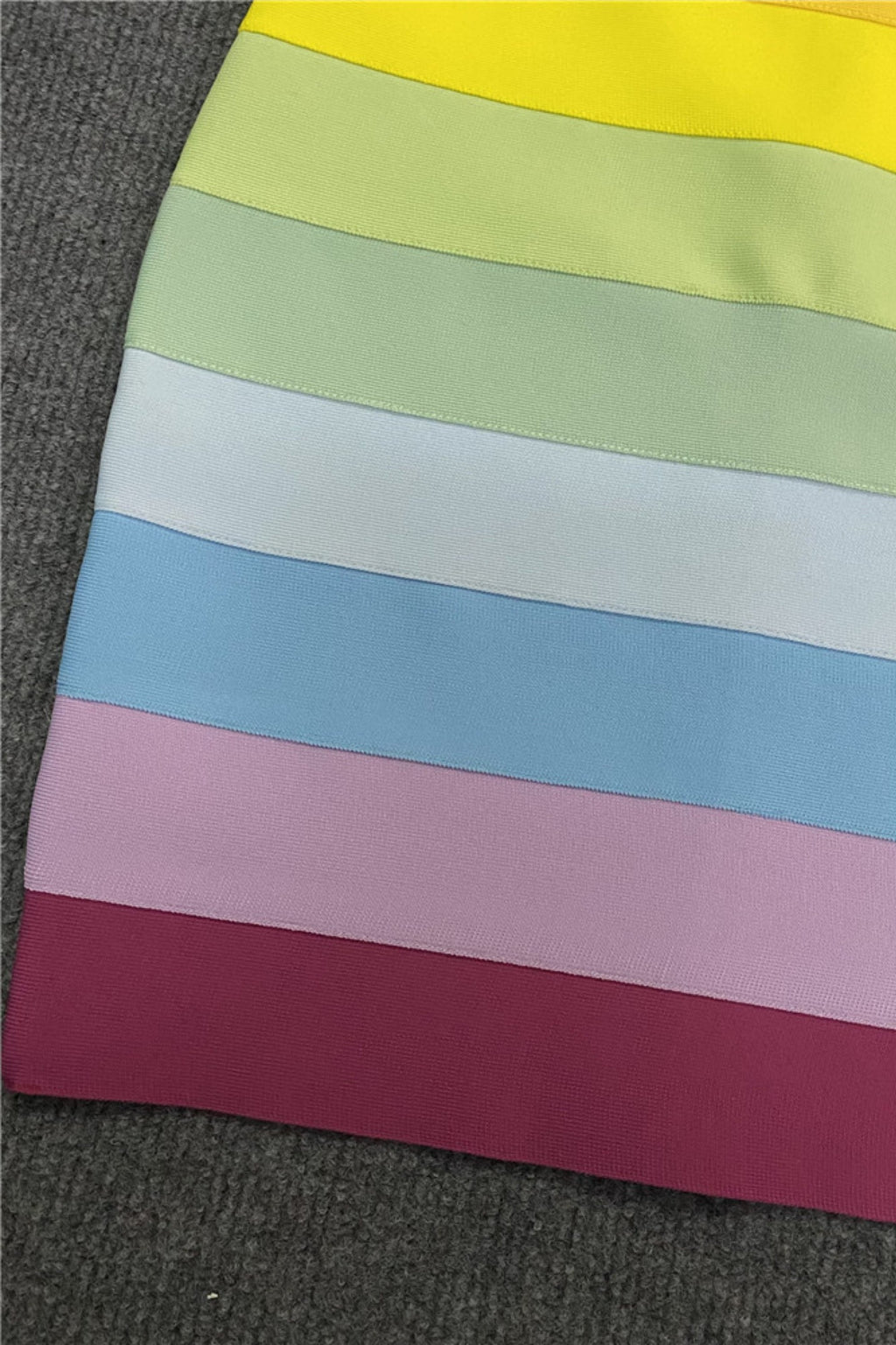 Flowering Girl Women Rainbow Sleeveless Bandage Mini Dresses