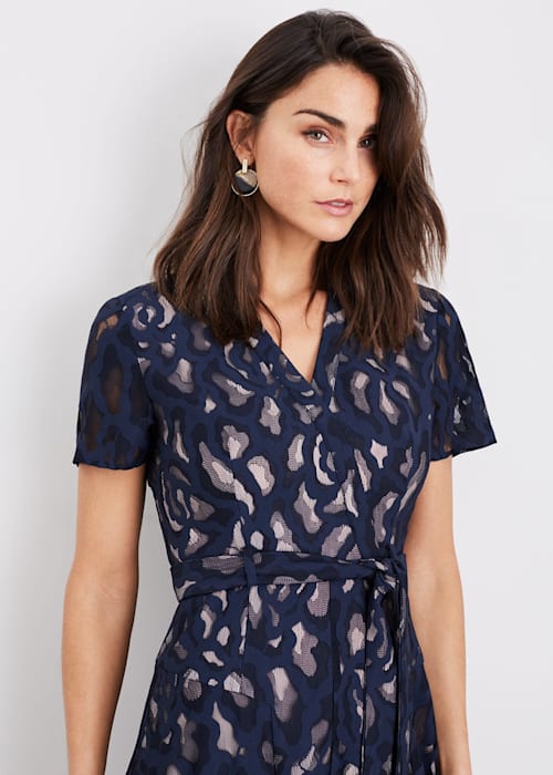 Flowering Girl Women Ennis Lace midi Dress in navy