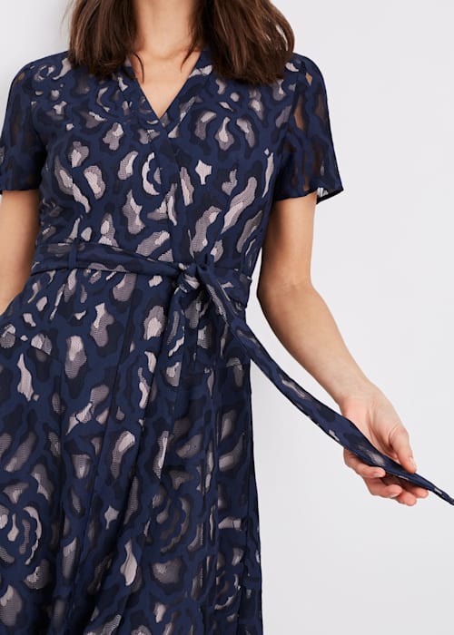 Flowering Girl Women Ennis Lace midi Dress in navy