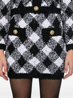 Flowering Girl Women gingham tweed mini skirt