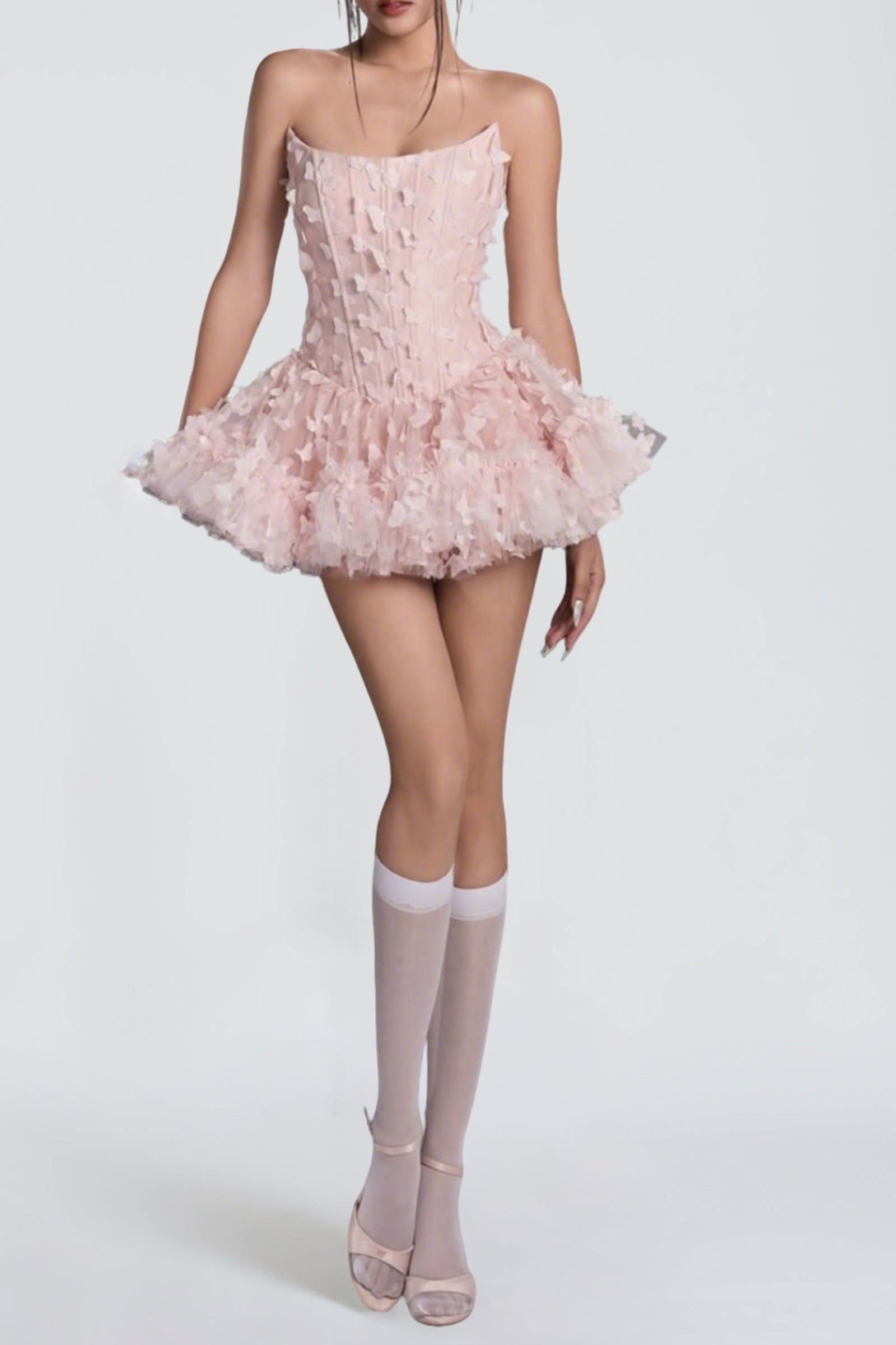 Flowering Girl Women Adara Butterfly Corset Mini Dress