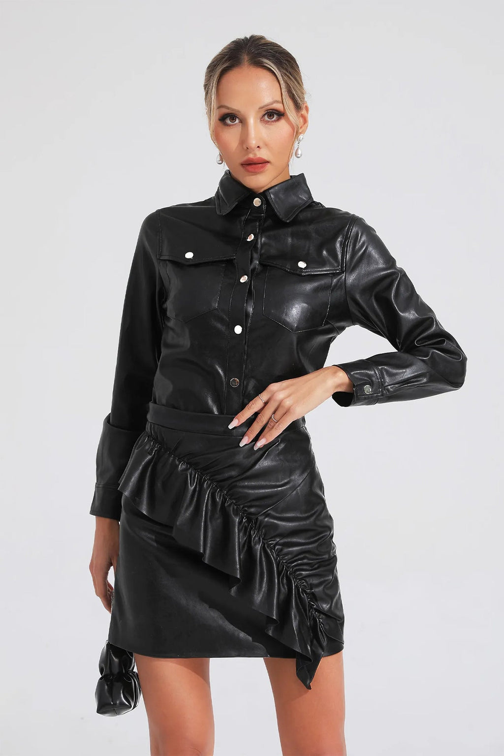 Flowering Girl Women Eleanora Leather Skirt Set