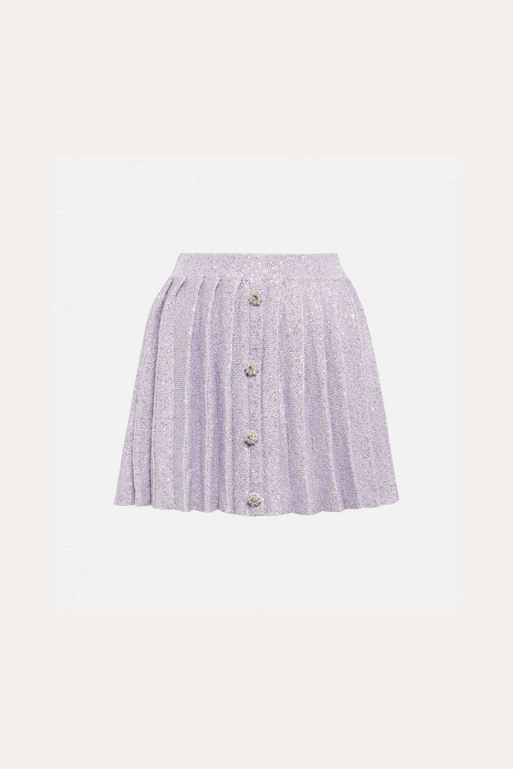 Flowering Girl Women Sequin Pleated Two Piece Set In Lilac