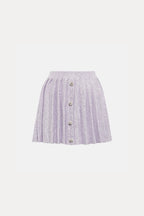 Flowering Girl Women Sequin Pleated Two Piece Set In Lilac