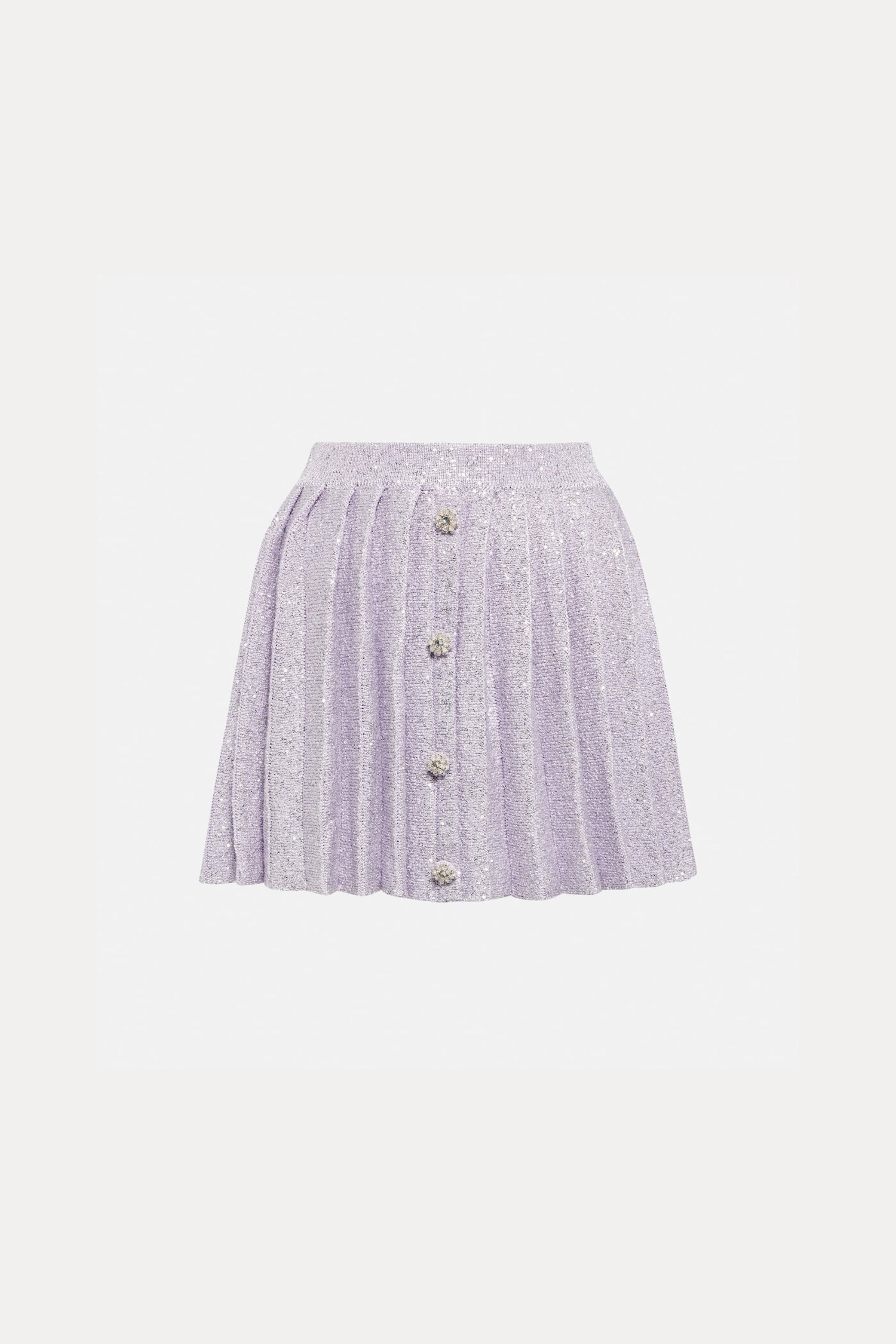 Flowering Girl Women Sequin Pleated Two Piece Set In Lilac