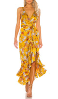 Flowering Girl Women NARCISS MIDI DRESS IN YELLOW
