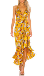 Flowering Girl Women NARCISS MIDI DRESS IN YELLOW