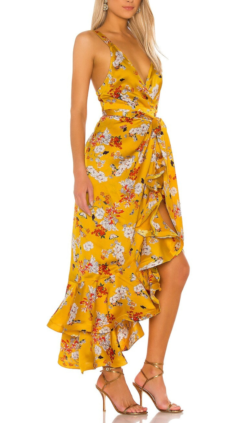 Flowering Girl Women NARCISS MIDI DRESS IN YELLOW