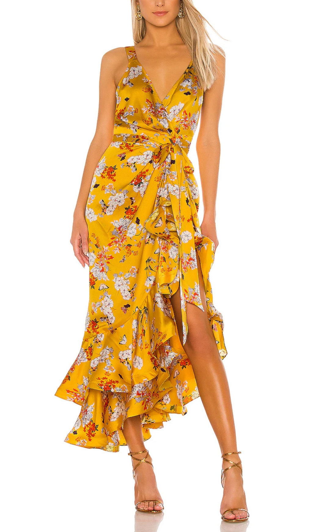 Flowering Girl Women NARCISS MIDI DRESS IN YELLOW