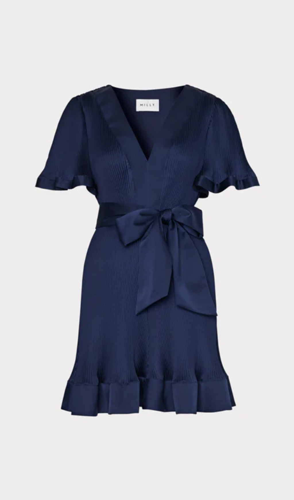 Flowering Girl Women SATIN PLEATED MINI DRESS