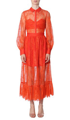 Flowering Girl Women LACE DRESS WITH LONG SLEEVES