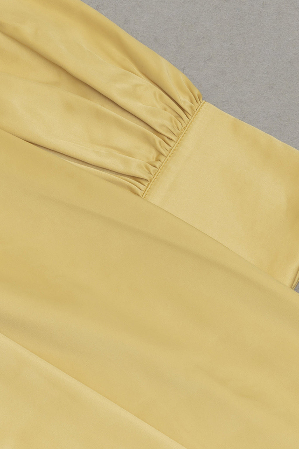 Flowering Girl Women Satin Long Sleeve Midi Dresses In Yellow