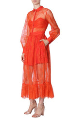 Flowering Girl Women LACE DRESS WITH LONG SLEEVES