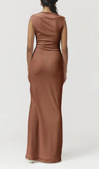 Flowering Girl Women VEGA RUCHED FRONT MIDI DRESS