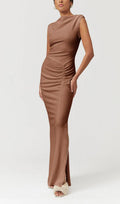 Flowering Girl Women VEGA RUCHED FRONT MIDI DRESS