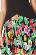 Flowering Girl Women Haddy Tulip Rosette Pleated Mini Dress
