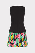 Flowering Girl Women Haddy Tulip Rosette Pleated Mini Dress