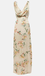 Flowering Girl Women FLORAL DRAPED MAXI DRESS