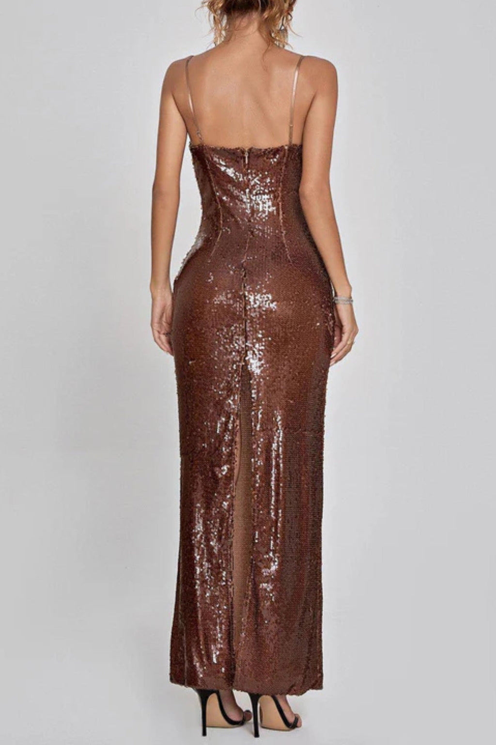 Flowering Girl Women Lorelei Brown Sequin Dress