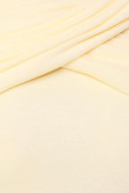 megan ruched Knit patchwork maxi dress in yellow