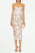 Flowering Girl Women Strapless Jasmine Midi Dress