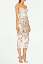 Flowering Girl Women Strapless Jasmine Midi Dress