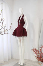 Flowering Girl Women Tiffany Plunge Dot Mini Dress