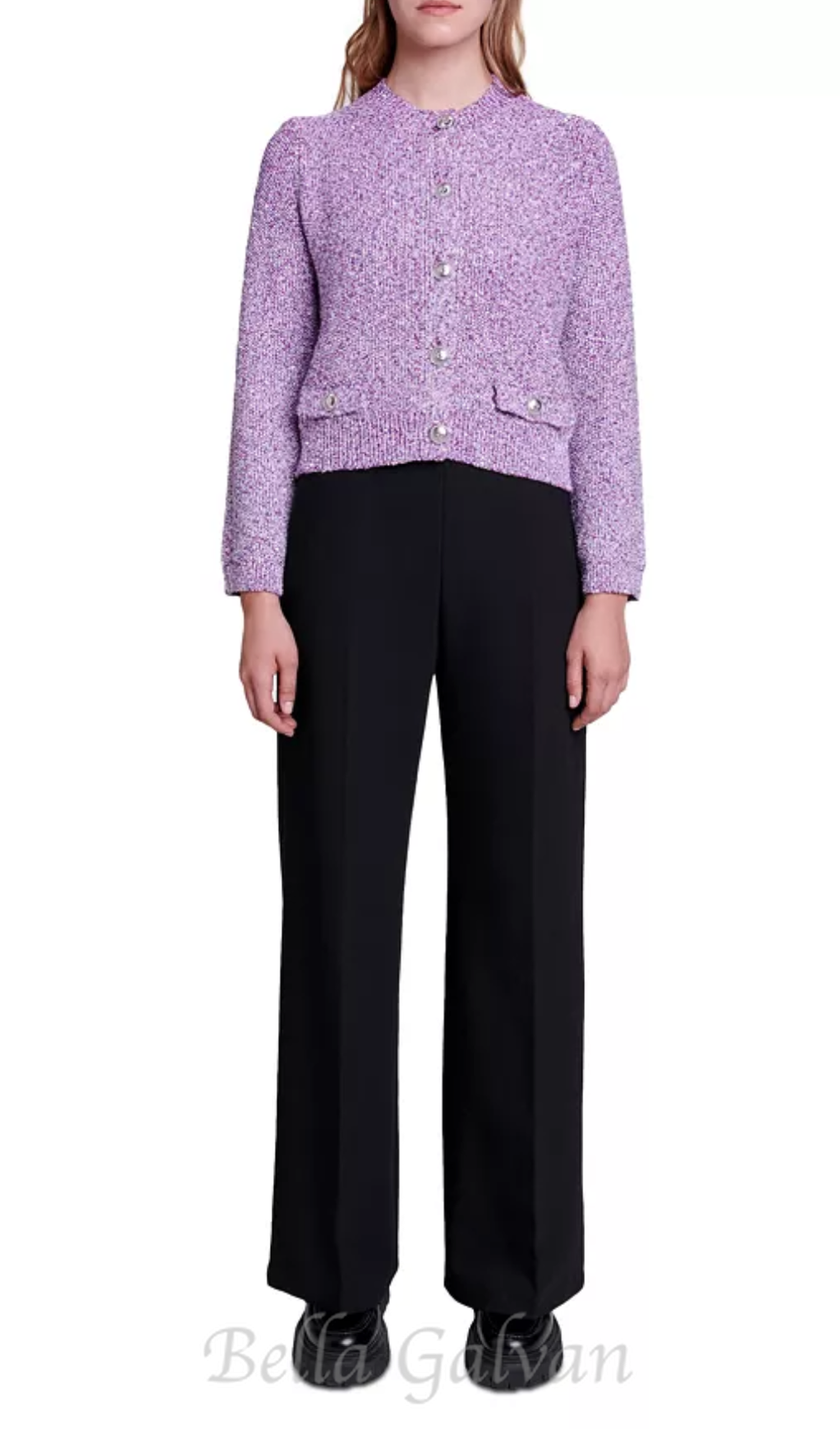 Flowering Girl Women Mypurple Cardigan in Fuchsia Pink