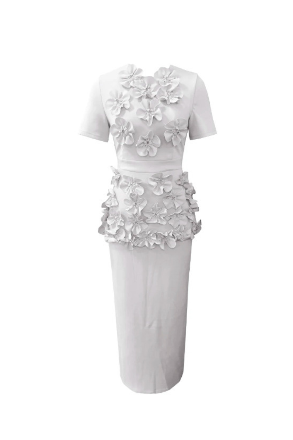 Flowering Girl Women trista Flower Two-Piece Set in white
