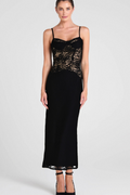 Flowering Girl Women Spaghetti Lace Maxi Dress