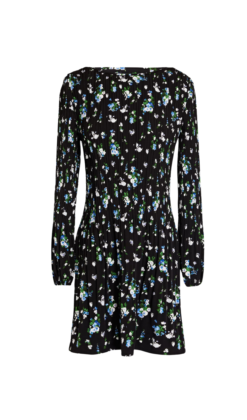 Flowering Girl Women Floral-print plissé-crepe mini dress