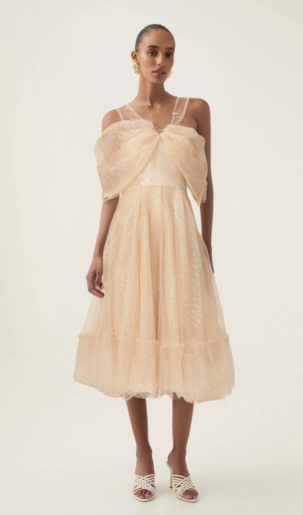Flowering Girl Women Danielle sequined tulle midi dress