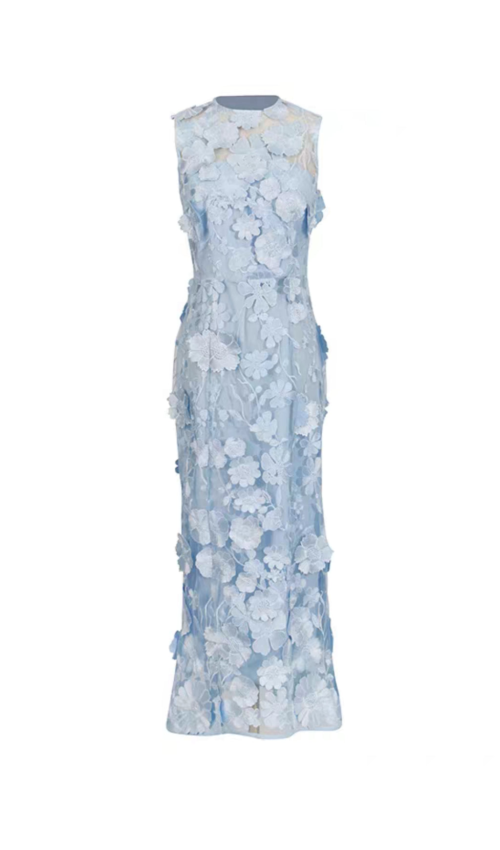 Flowering Girl Women Selene Cocktail Midi Dress in Blue