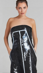 Flowering Girl Women Gisèle sequin-embellished bandeau mini dress
